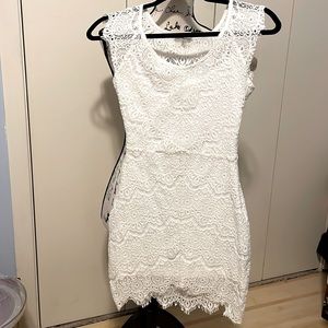 White lace dress